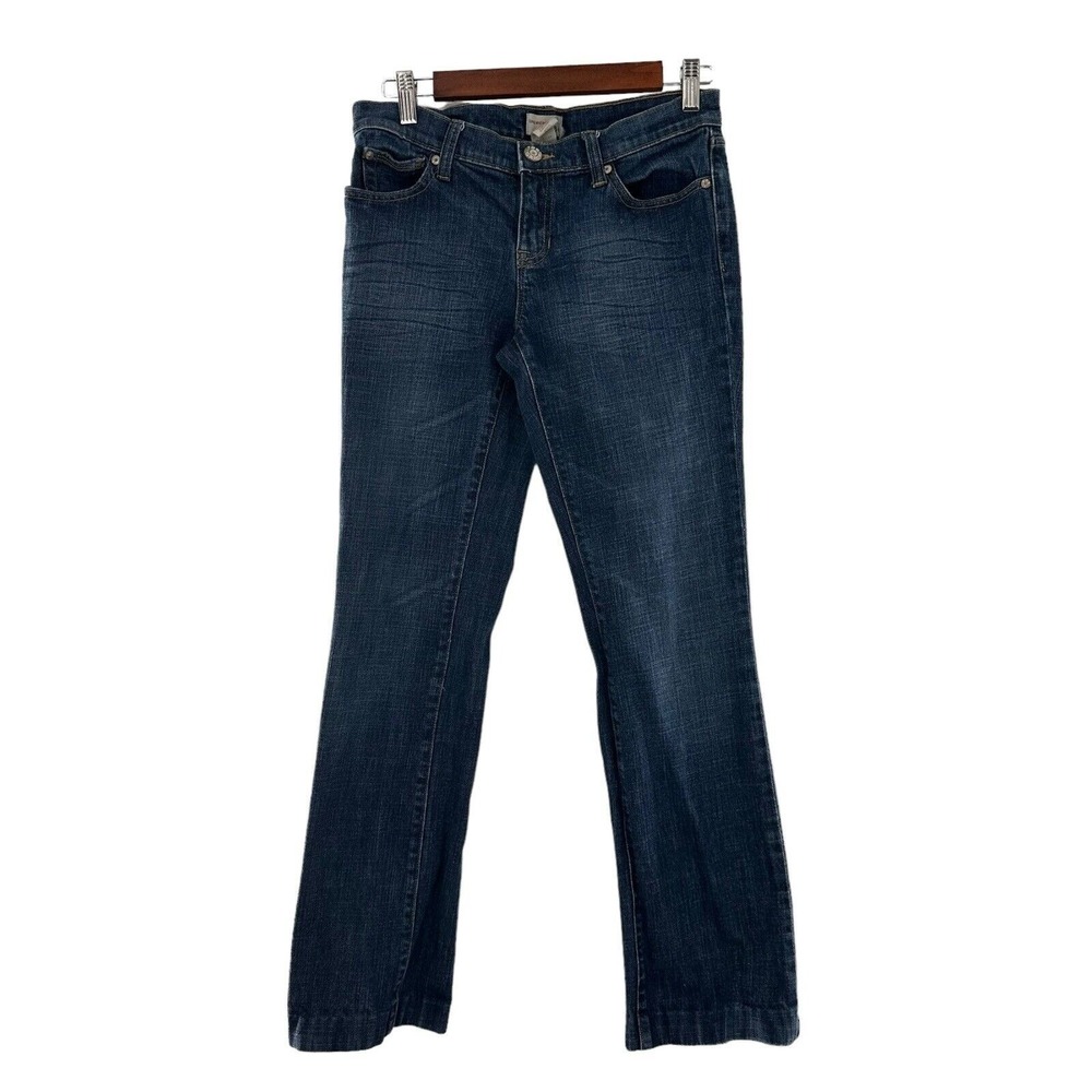 Ana A New Approach Boot Cut Jeans Size 10 Medium Wash Cotton Blend 32x32 Blue